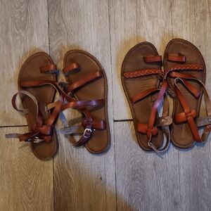 Brown Leather Sandals